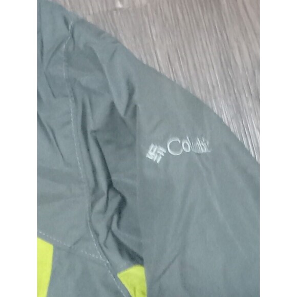 Columbia Omni Shield Windbreaker Womens Small Green Gray Full Zip Hooded - Picture 6 of 11